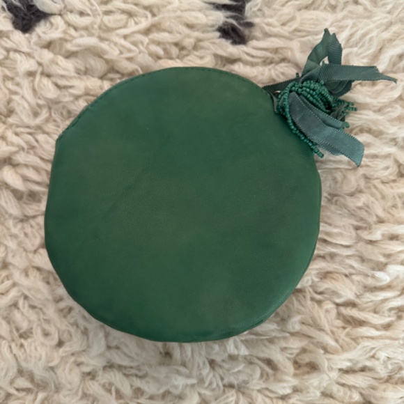 Anthropologie Monogrammed Embroidered Pouch - Picture 4 of 4